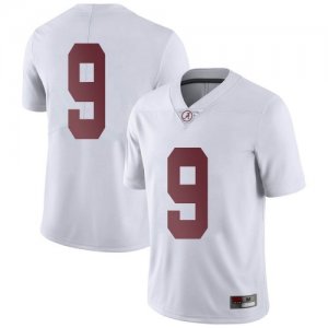 Men's Alabama Crimson Tide #9 Jordan Battle White Limited NCAA College Football Jersey 2403VNKD0